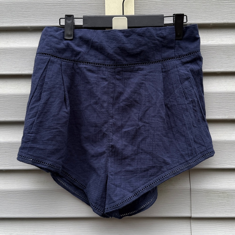 Free People Intimately | Navy Soft Loose Elastic Waist Shorts size Medium